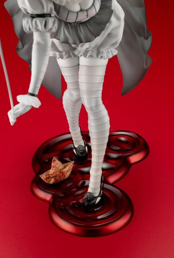 Kotobukiya Bishoujo Horror Pennywise IT (2017) Monochrome Ver. Figure Statue SV361