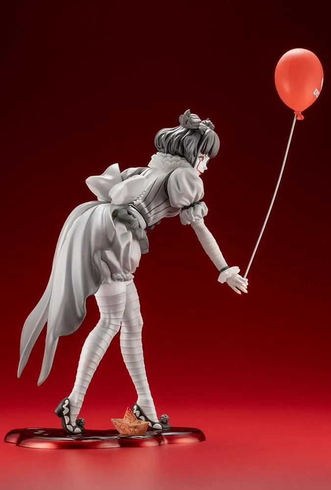 Kotobukiya Bishoujo Horror Pennywise IT (2017) Monochrome Ver. Figure Statue SV361