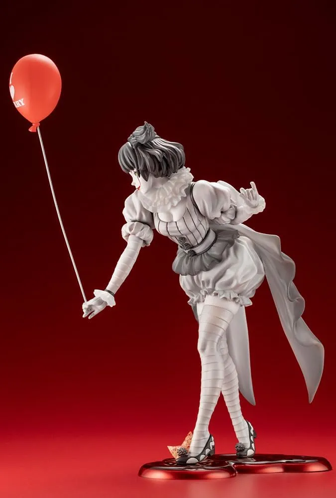 Kotobukiya Bishoujo Horror Pennywise IT (2017) Monochrome Ver. Figure Statue SV361