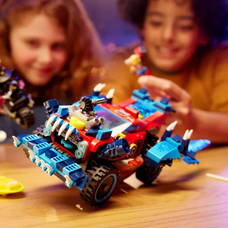 LEGO 6427658 DREAMZzz Crocodile Car 71458 Building Toy Set, Rebuilds from Car to Off-Roader Truck Toy and Mini-Boat, Features 3 Minifigures, Birthday Gift for 8 Year Olds