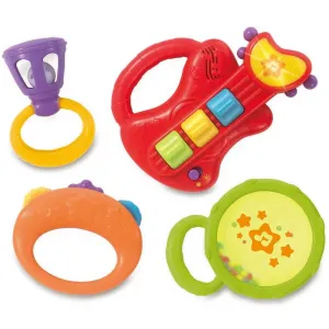 Little Virtuoso Mini Band 4-Piece Musical Toy Set with Light & Sound Guitar