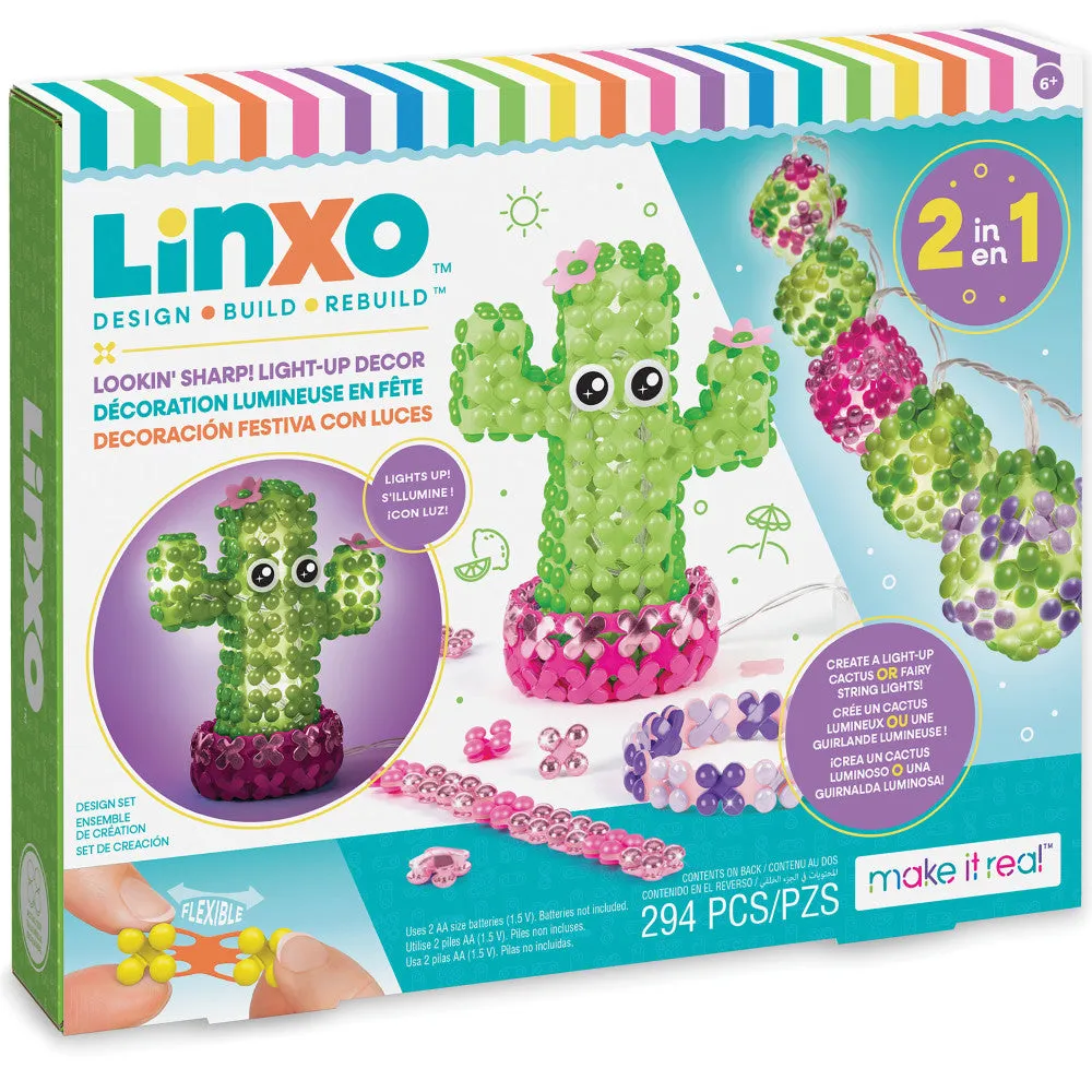 Make It Real LinXo Lookin' Sharp! Light-Up Decor 294pc DIY Craft Kit