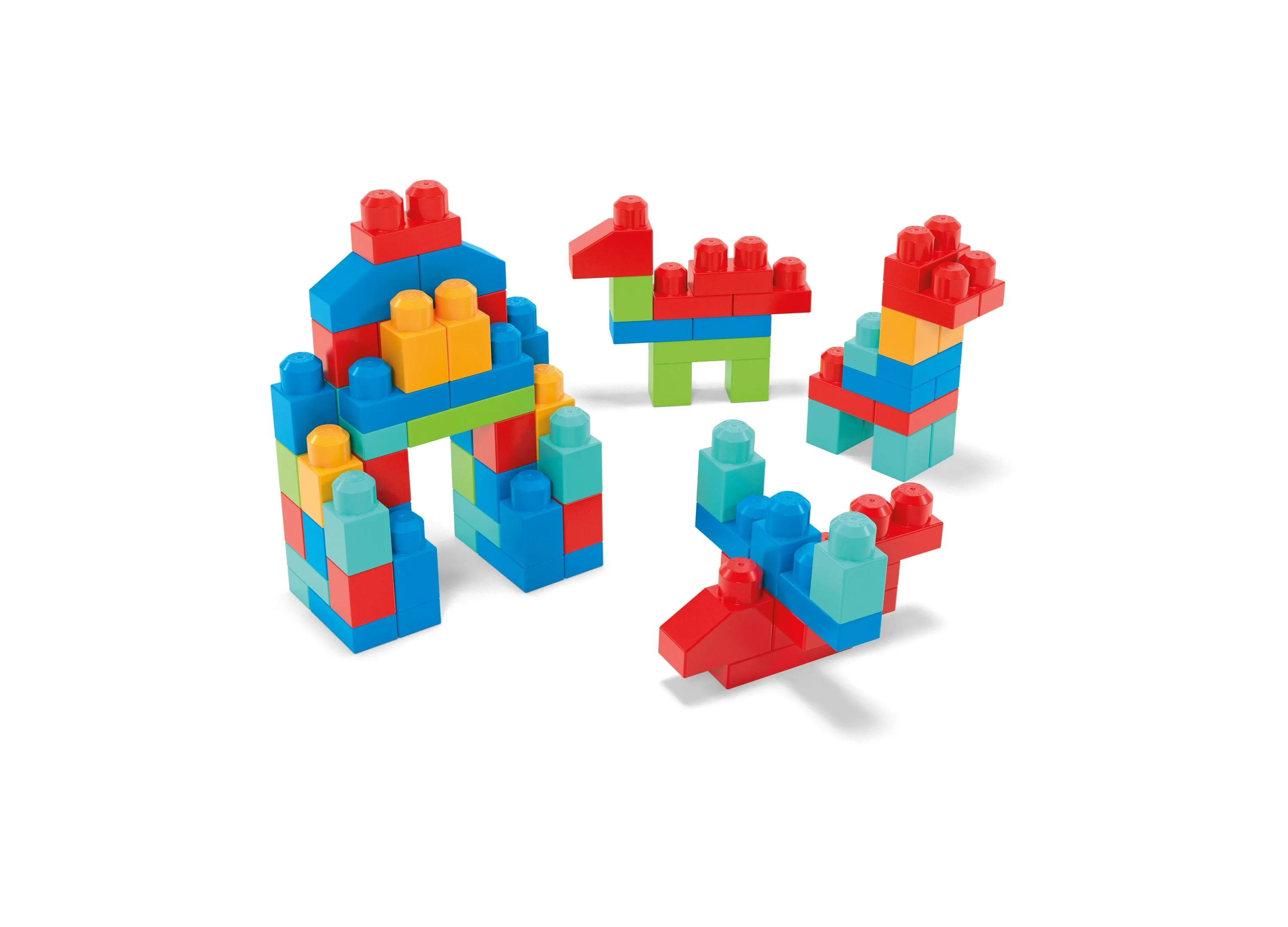 Mega Bloks Fisher-Price 100-Piece Big Box of Blocks - Colorful Building Toy
