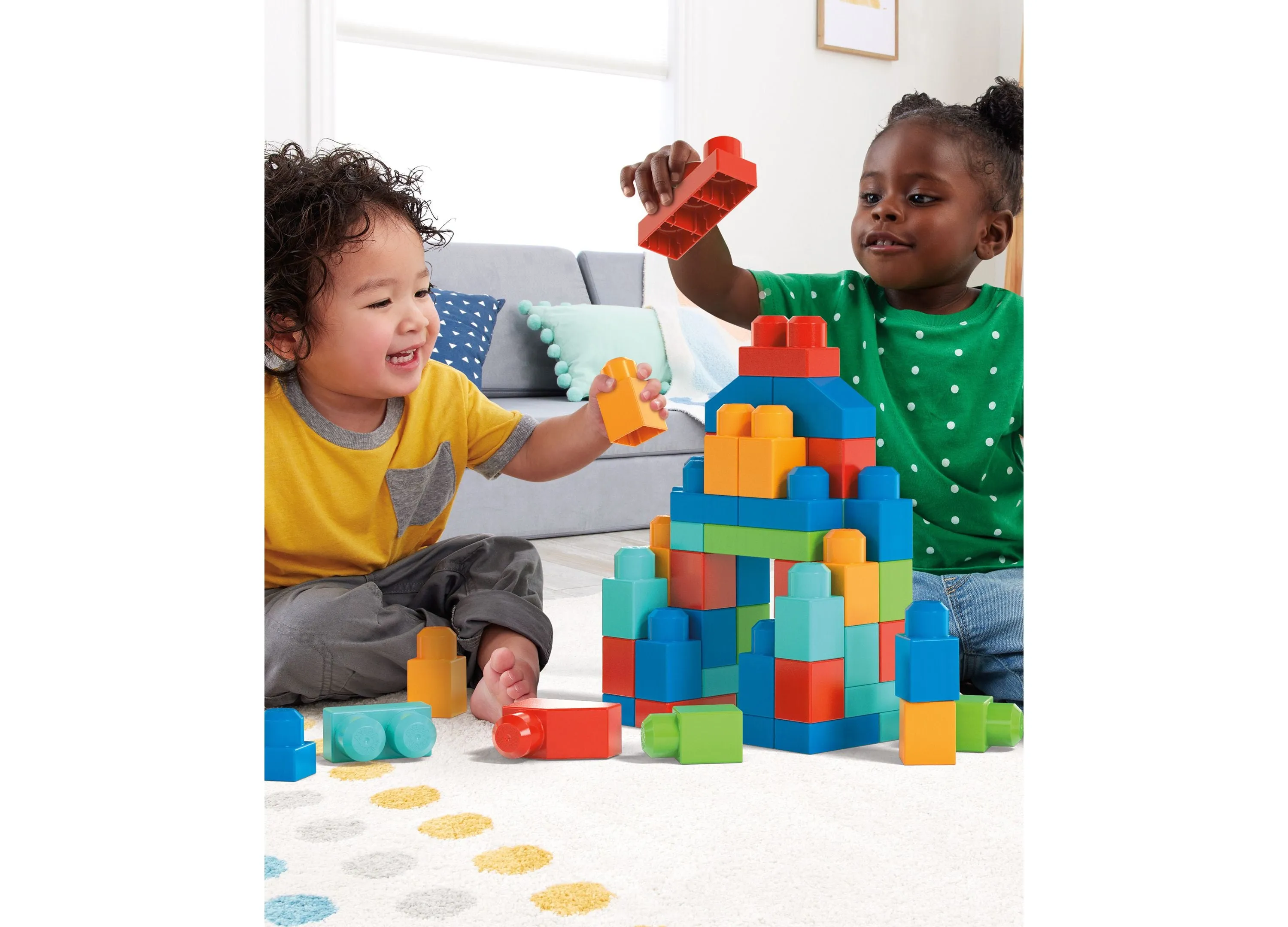 Mega Bloks Fisher-Price 100-Piece Big Box of Blocks - Colorful Building Toy