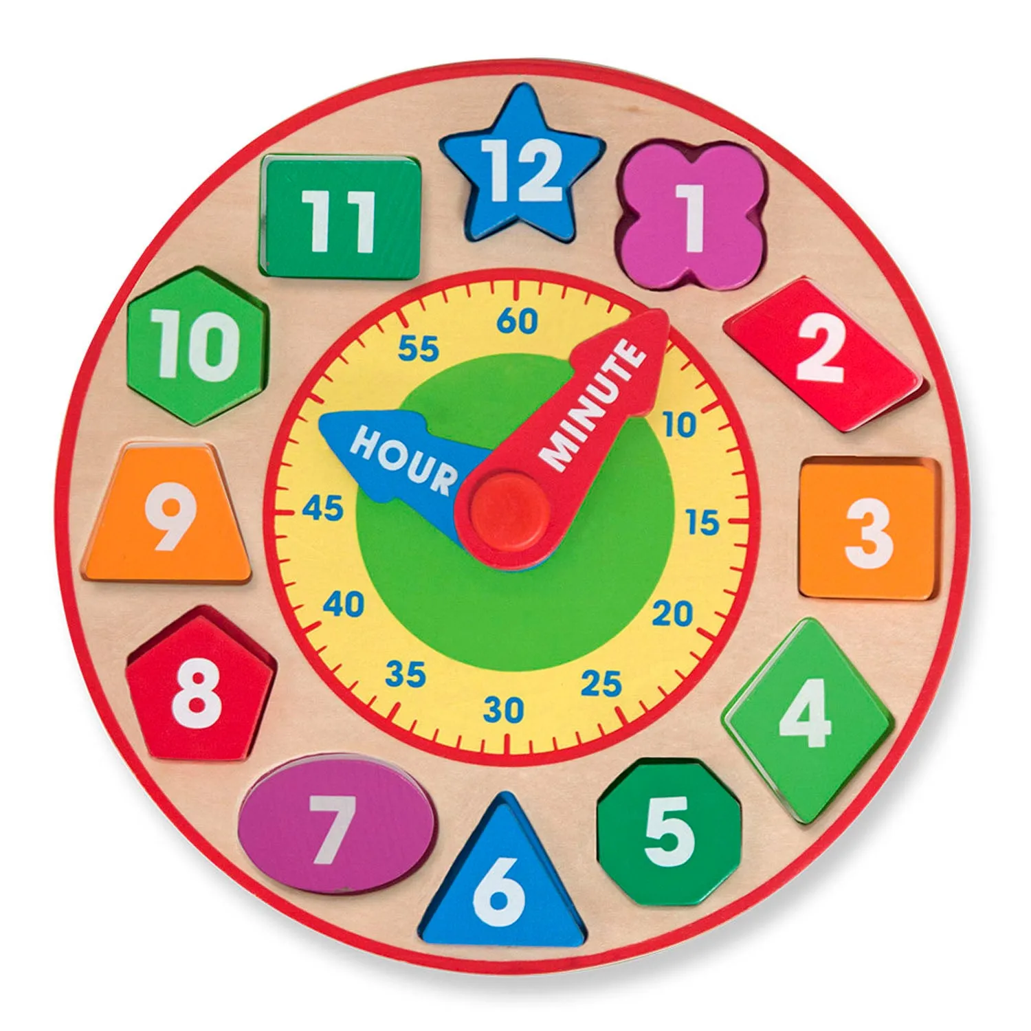 Melissa & Doug Shape Sorting Clock - Interactive Educational Toy