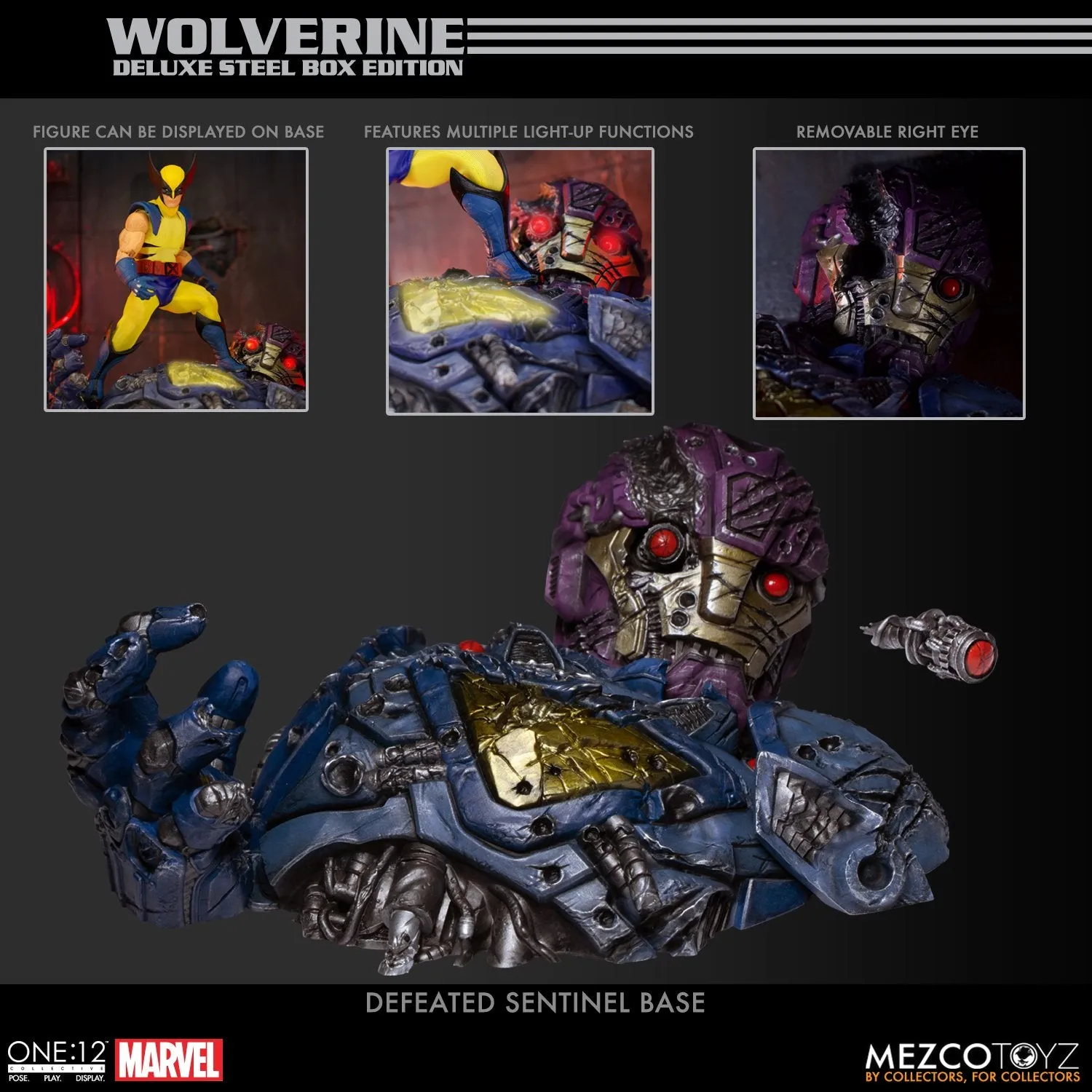 Mezco Toyz One:12 Collective Marvel - Wolverine - Deluxe Steel Box Edition