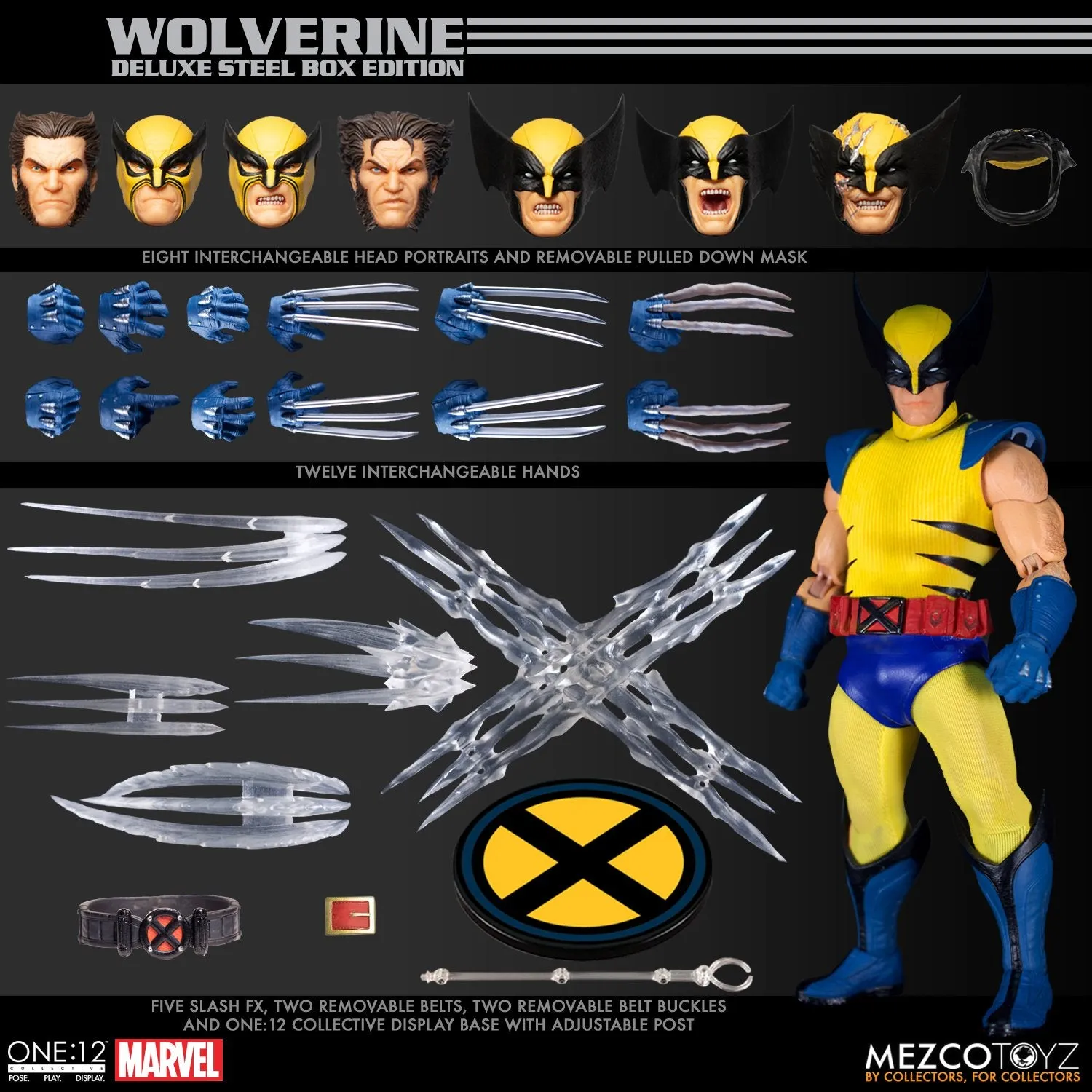 Mezco Toyz One:12 Collective Marvel - Wolverine - Deluxe Steel Box Edition