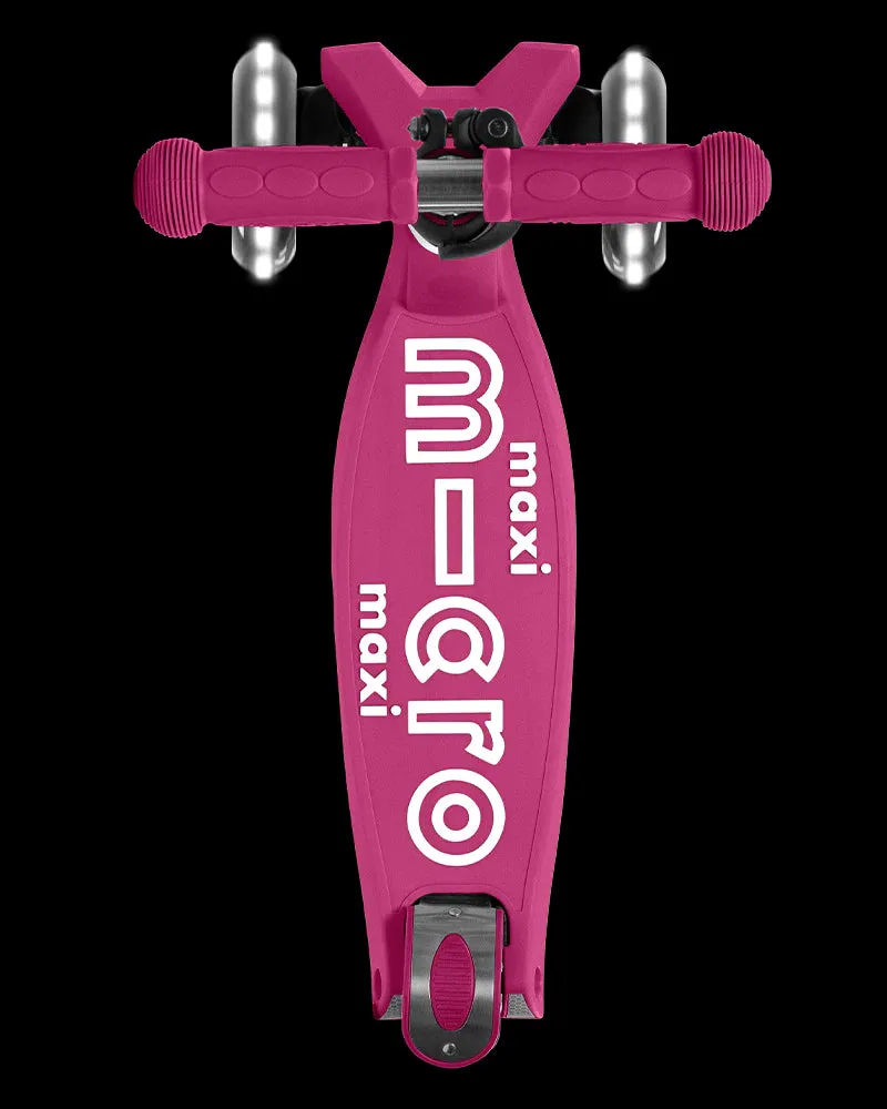 Micro Maxi Foldable LED Scooter - Berry Red