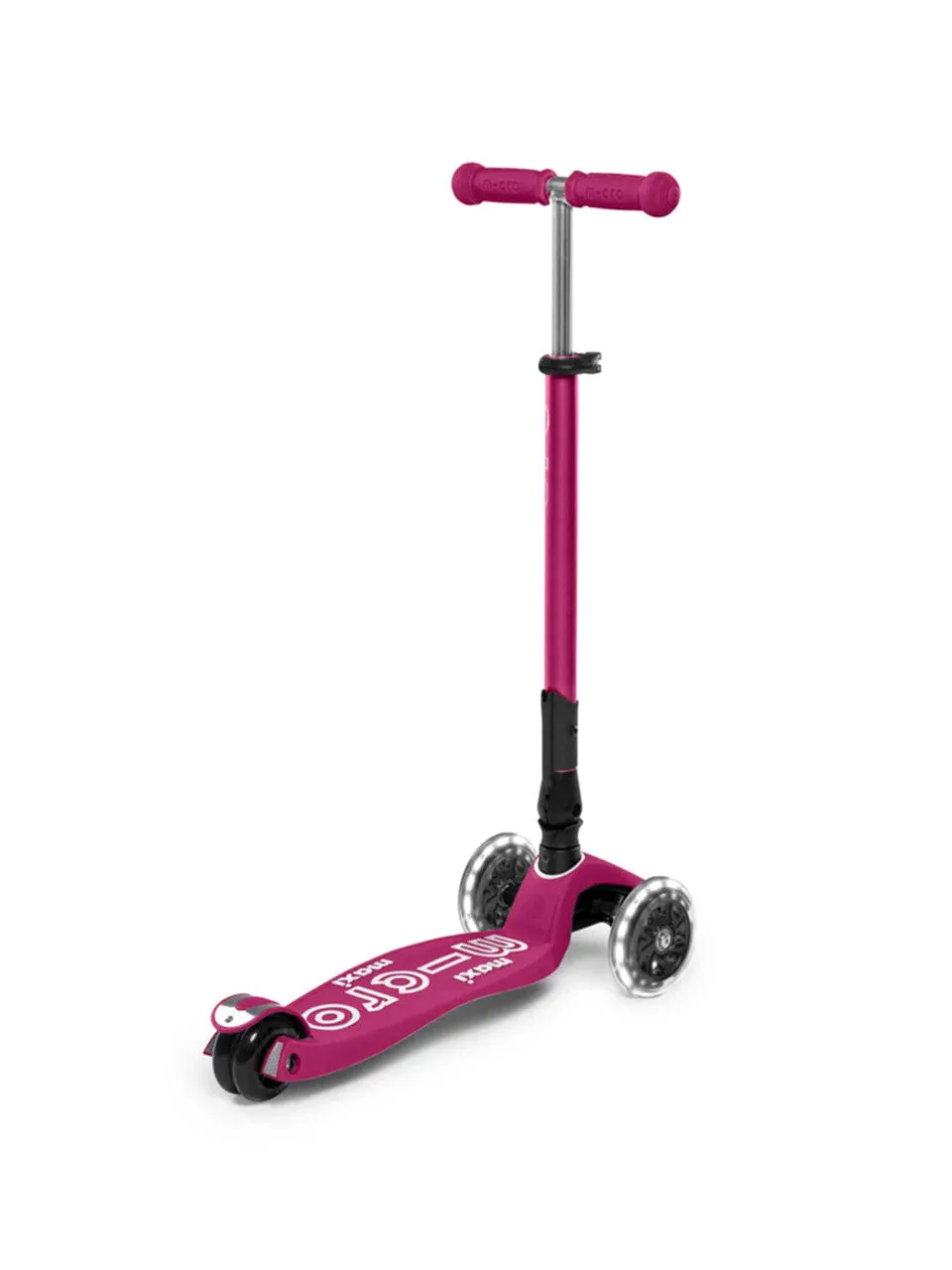 Micro Maxi Foldable LED Scooter - Berry Red