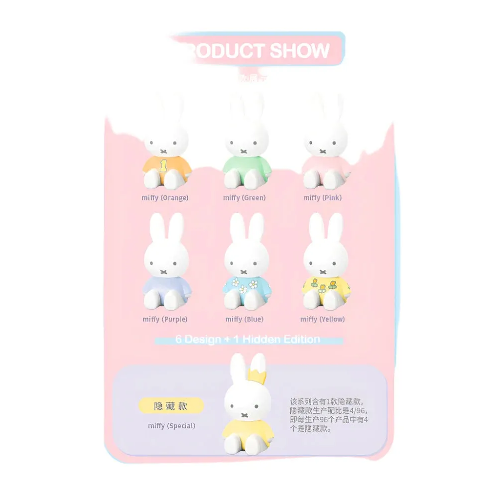 Miffy Phone Stand Series Blind Box Toys Cute Cartoon Anime Action Figures (Sold per piece)