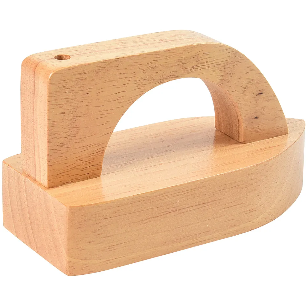 Montessori Dramatic Play Accessory Bundle | Pretend Play Hardwood Iron, Doll Bed & Vintage Phone