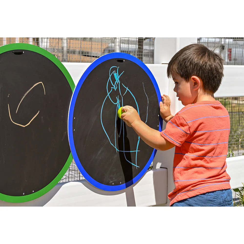 Multiple-Panel Outdoor Chalkboard | Giant Caterpillar