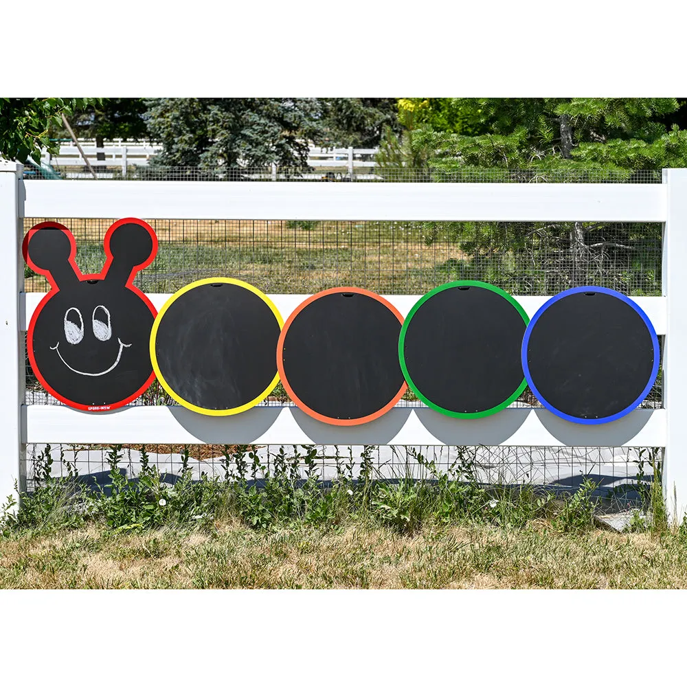 Multiple-Panel Outdoor Chalkboard | Giant Caterpillar