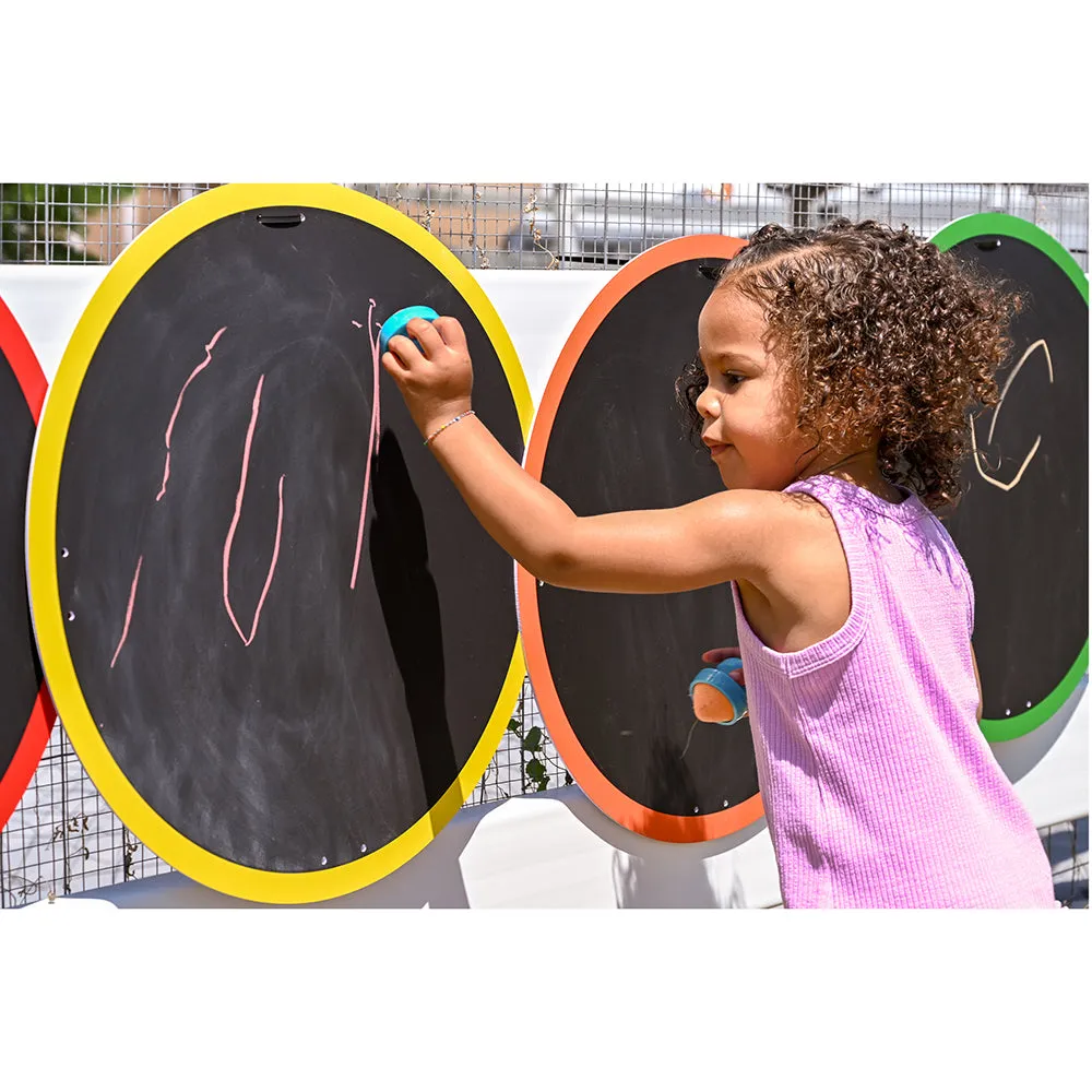 Multiple-Panel Outdoor Chalkboard | Giant Caterpillar