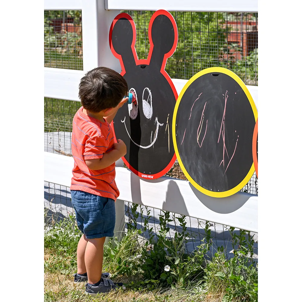 Multiple-Panel Outdoor Chalkboard | Giant Caterpillar