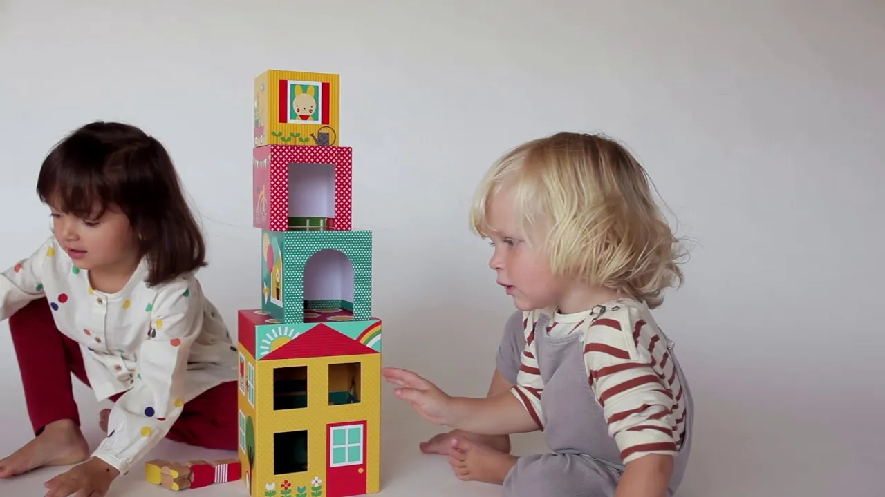 Peek-A-Boo House Stacking Blocks Play Set