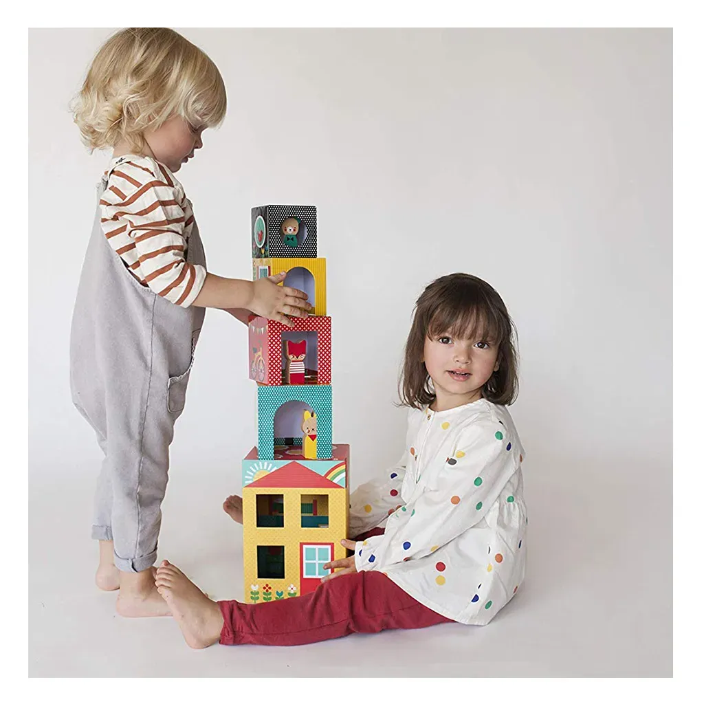 Peek-A-Boo House Stacking Blocks Play Set