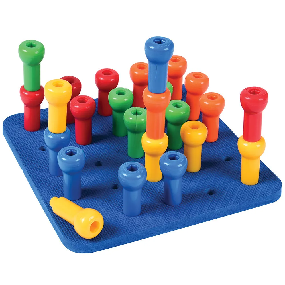 Pegboards And Hold-Tight Stacking Pegs