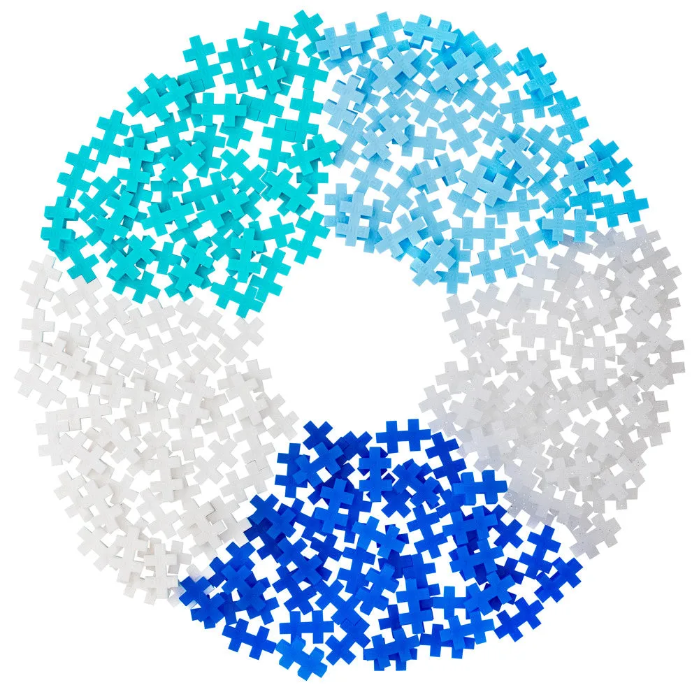 Plus-Plus Open Play Tube - Glitter Frost Mix - 240 pcs Construction Set for Ages 5 