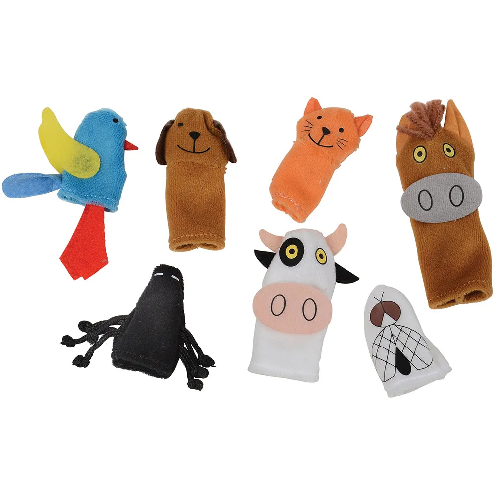 "Old Lady Who Swallowed a Fly" Storytelling Doll & Animal Finger Puppet Set*