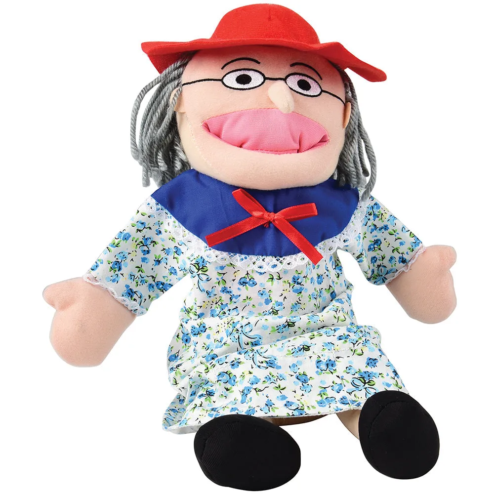 "Old Lady Who Swallowed a Fly" Storytelling Doll & Animal Finger Puppet Set*