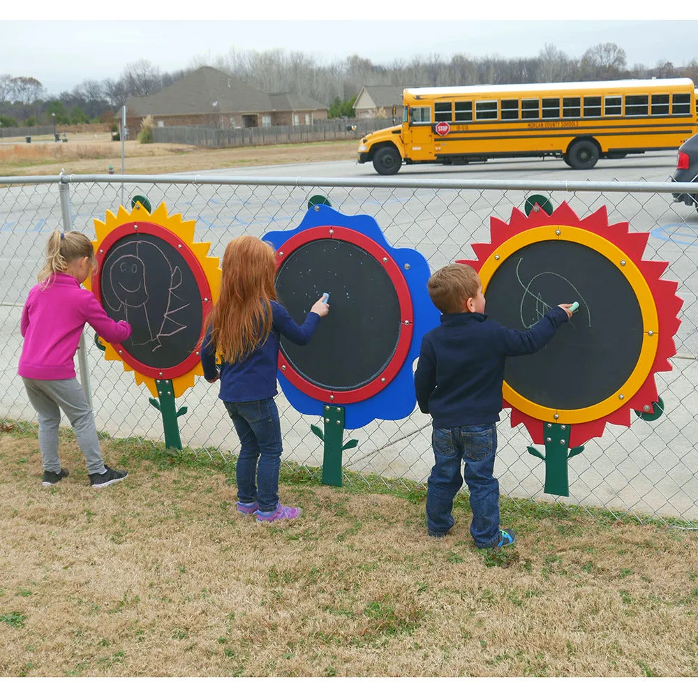 Rose Chalkboard Playground Flower | Mountable for Drawing & Play