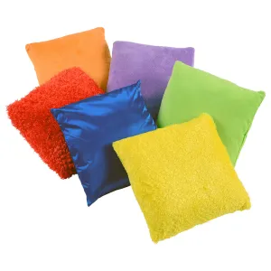 Sensory 9" Square Textured Pillows | 6 PC Set