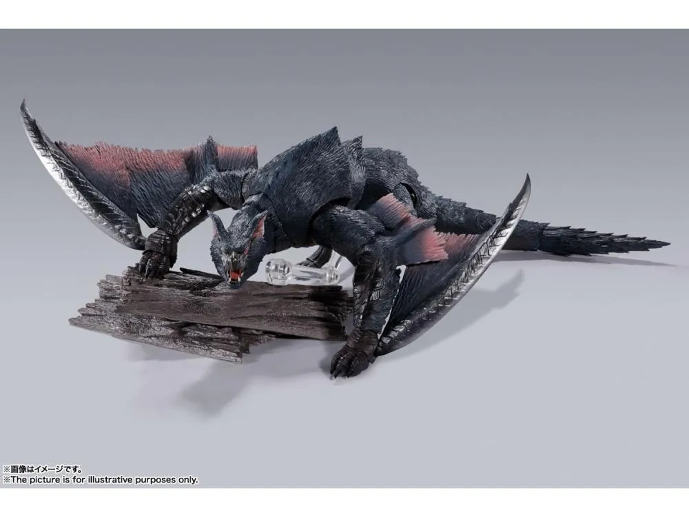 S.H. MonsterArts Monster Hunter Nargacuga Action Figure (With 1st Run Bonus)