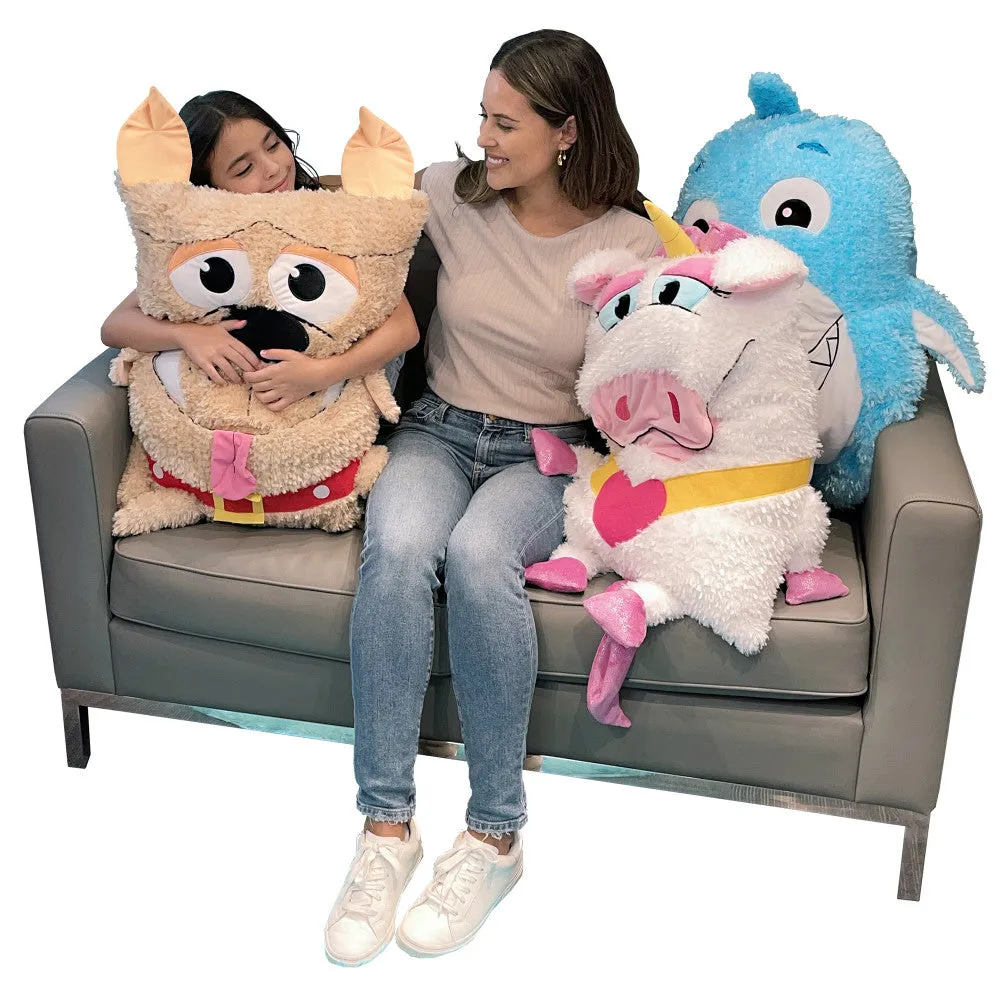Shamzees Huggable Dog Brown Plush Pillow Cover - Soft Animal Character