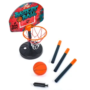 Simba Toys: Slam Dunk Basketball Hoop Play Set - Grow with Me Height-Adjustable Hoops for Ages 3 