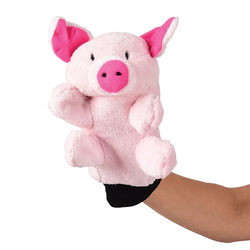 Stuffed Pig Glove Puppet | 9" Storytelling Farm Animal Puppet