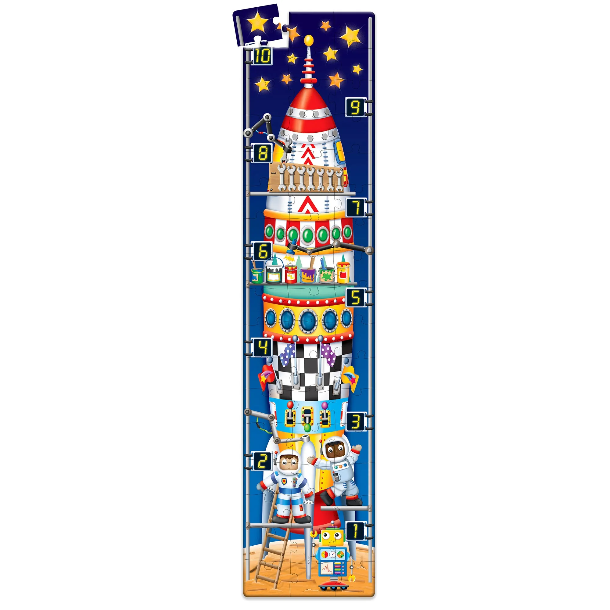 The Learning Journey Long & Tall 123 Rocketship Puzzle - 51 pc
