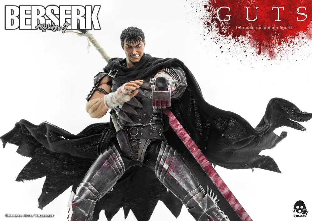 Threezero 1/6 Scale Figure - Berserk - Guts (Black Swordsman Ver.)