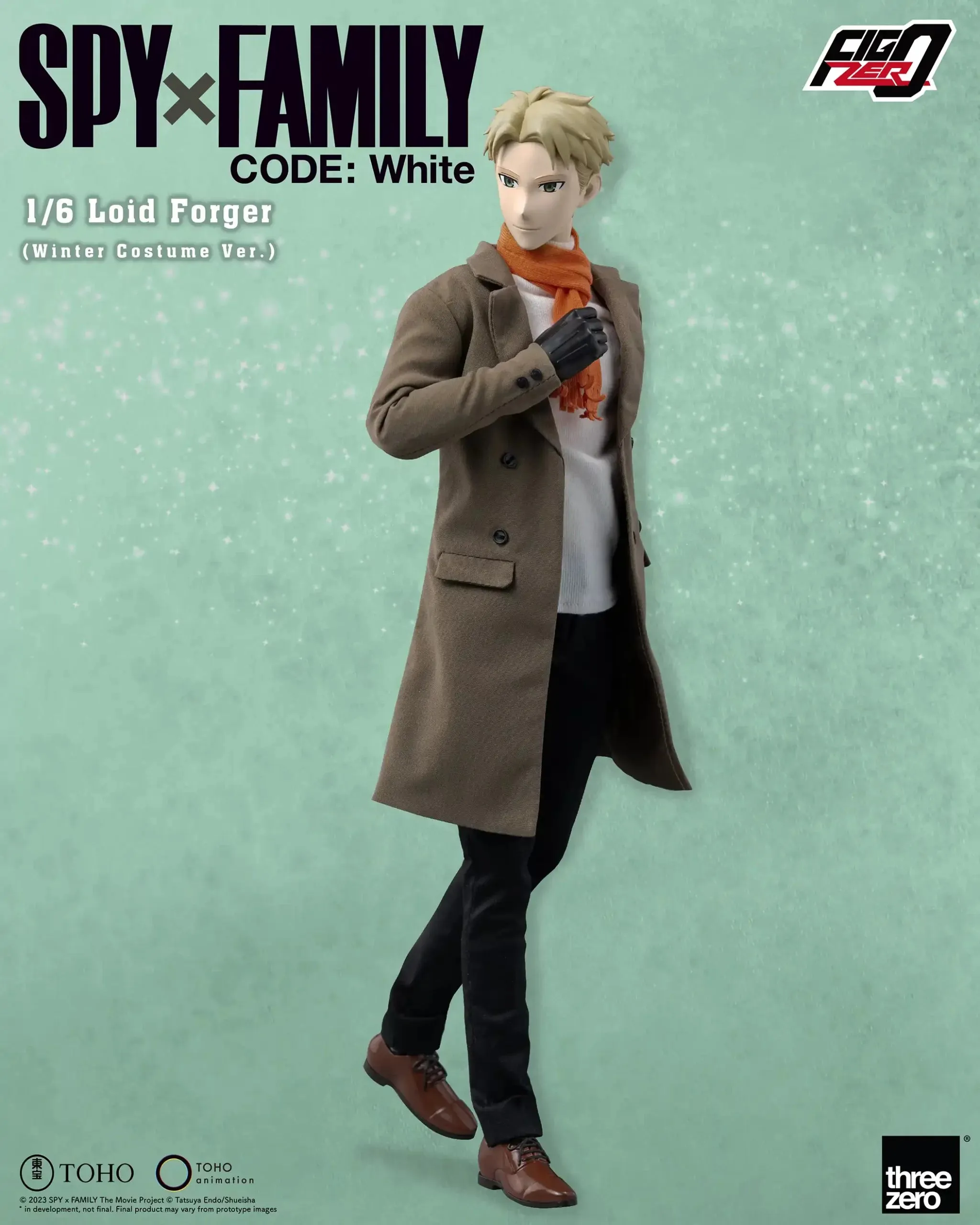 ThreeZero FigZero 1/6 Spy x Family Code: White Loid Forger (Winter Costume Ver.) Action Figure