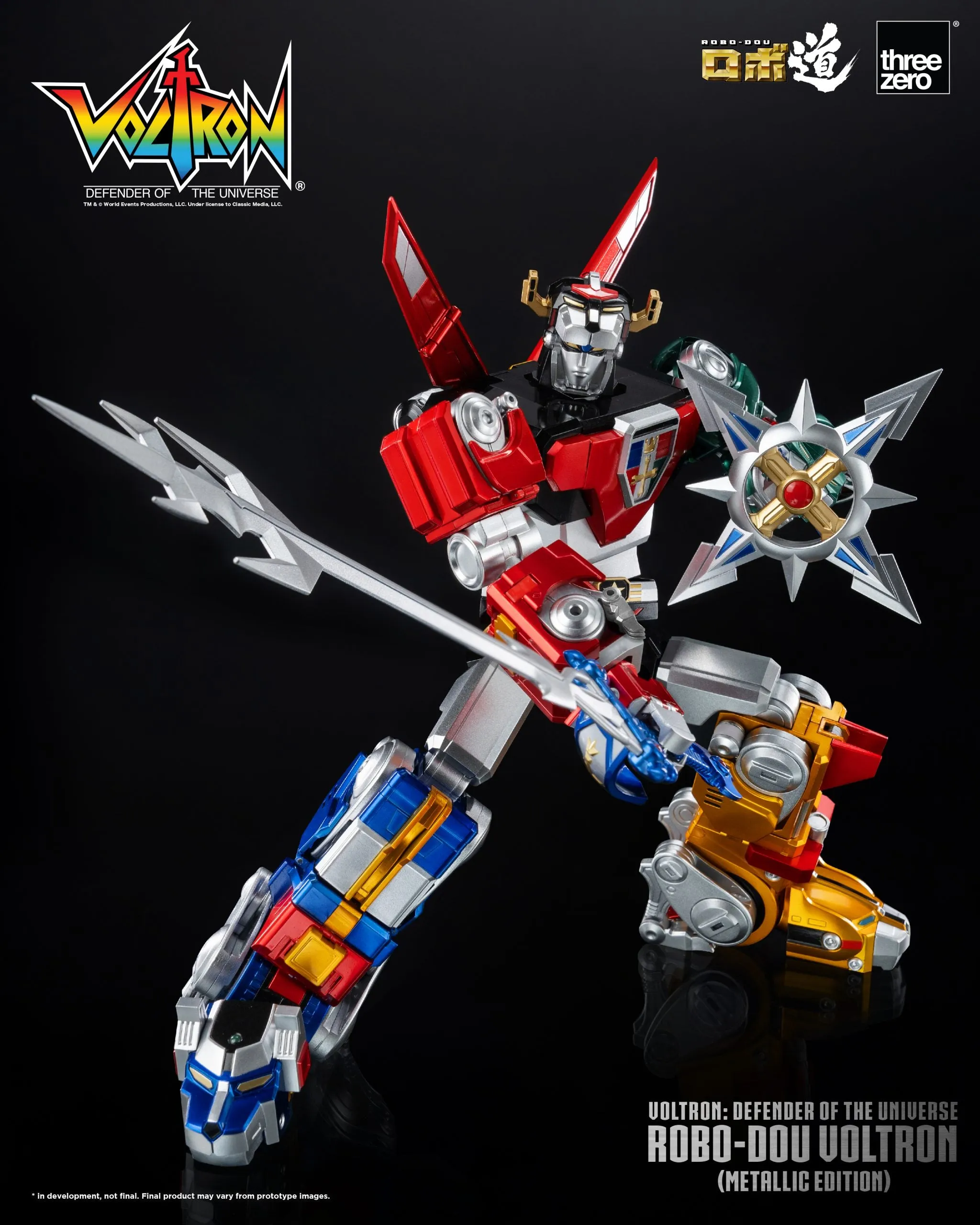 ThreeZero - Voltron: Defender of the Universe ROBO-DOU Voltron (Metallic Edition)