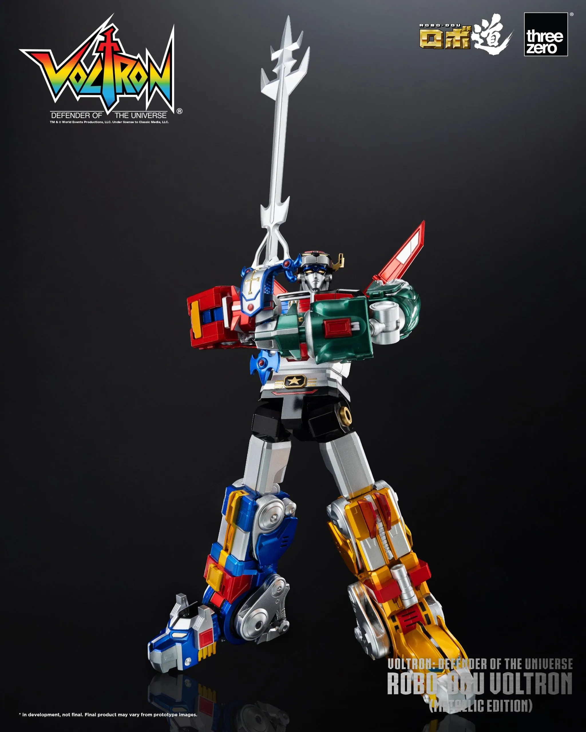 ThreeZero - Voltron: Defender of the Universe ROBO-DOU Voltron (Metallic Edition)