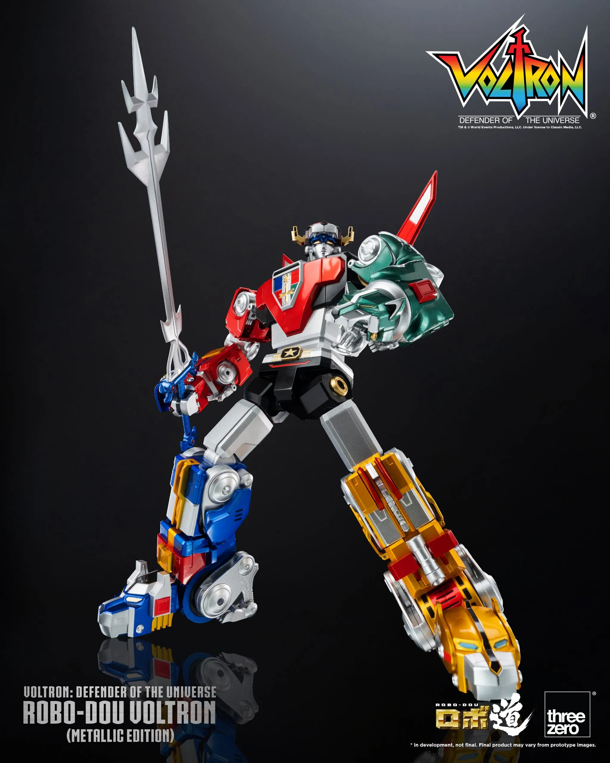 ThreeZero - Voltron: Defender of the Universe ROBO-DOU Voltron (Metallic Edition)