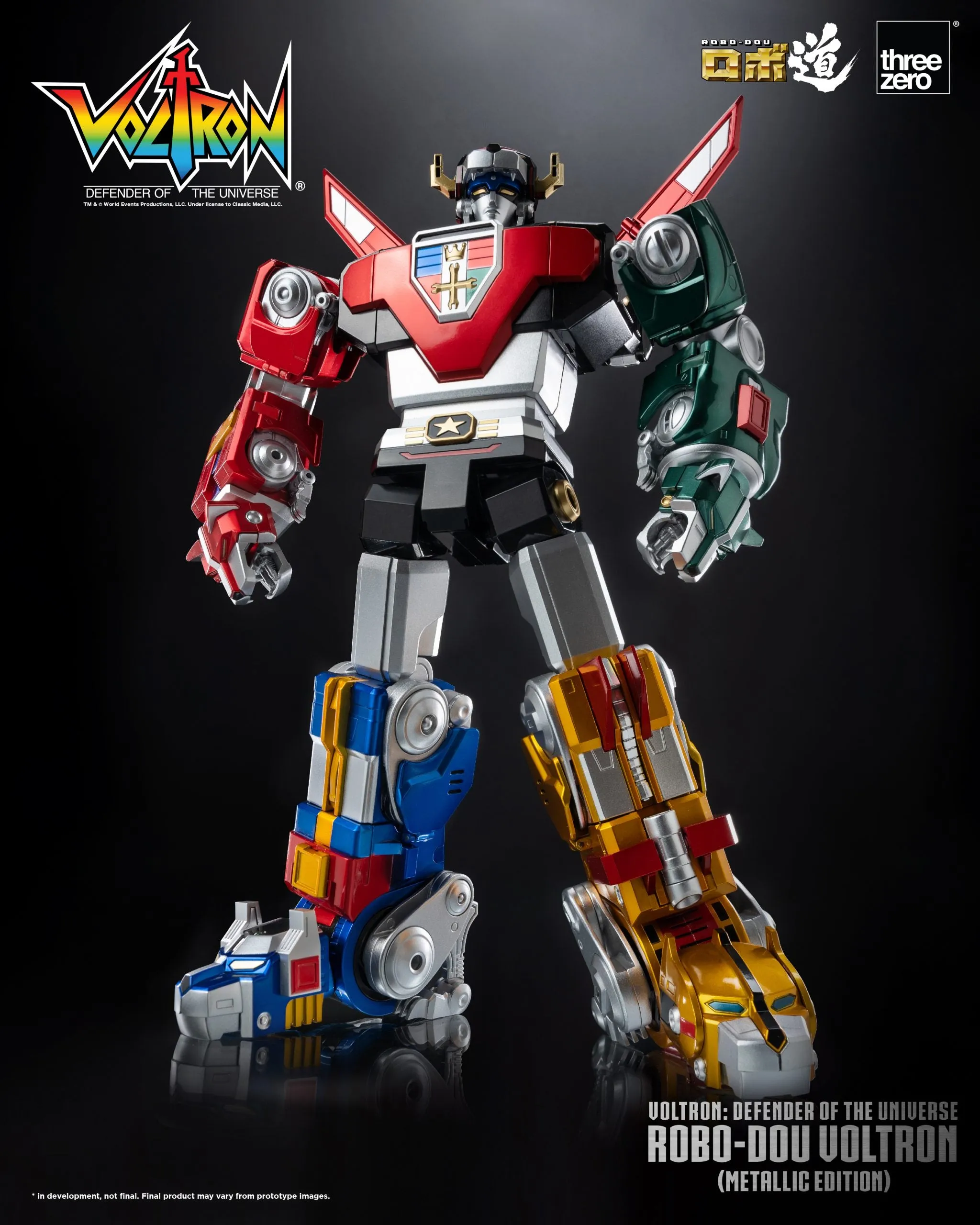 ThreeZero - Voltron: Defender of the Universe ROBO-DOU Voltron (Metallic Edition)