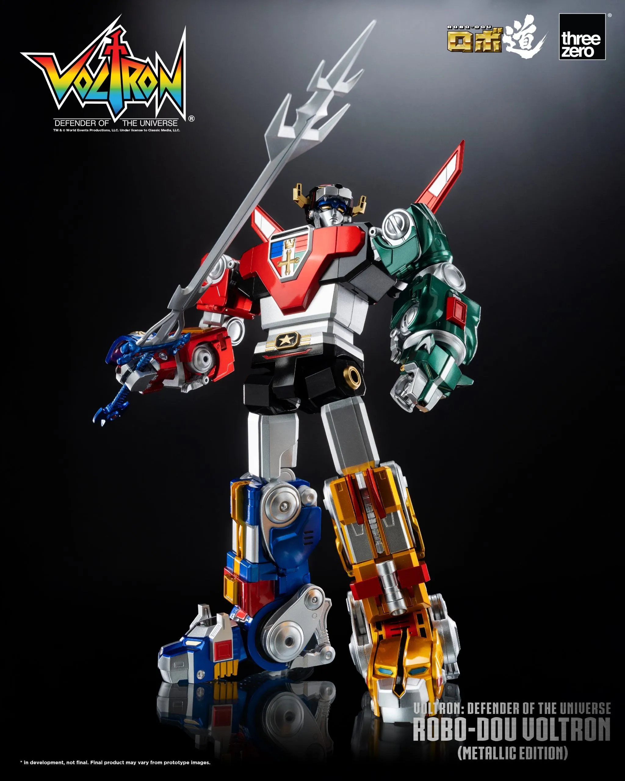 ThreeZero - Voltron: Defender of the Universe ROBO-DOU Voltron (Metallic Edition)