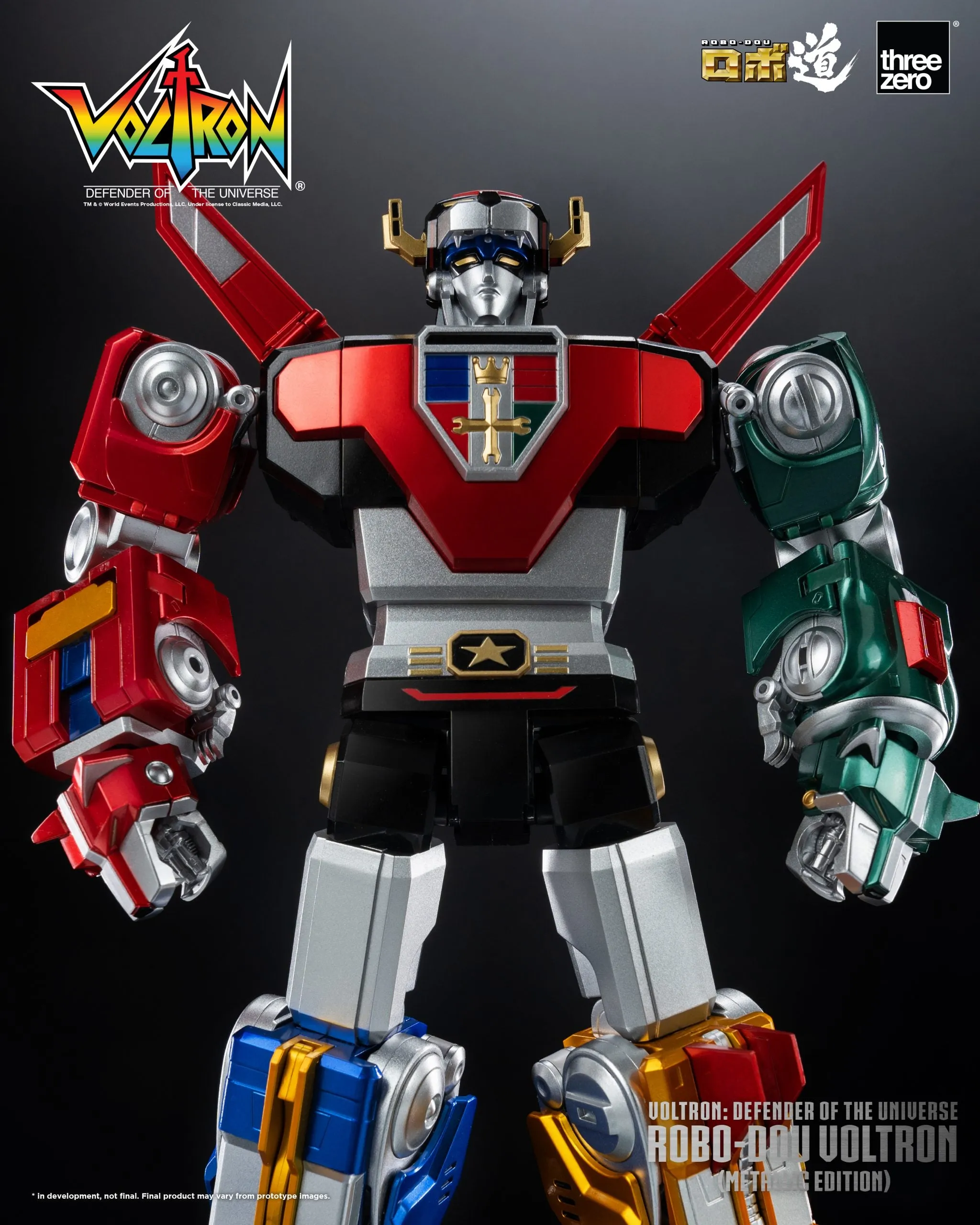 ThreeZero - Voltron: Defender of the Universe ROBO-DOU Voltron (Metallic Edition)