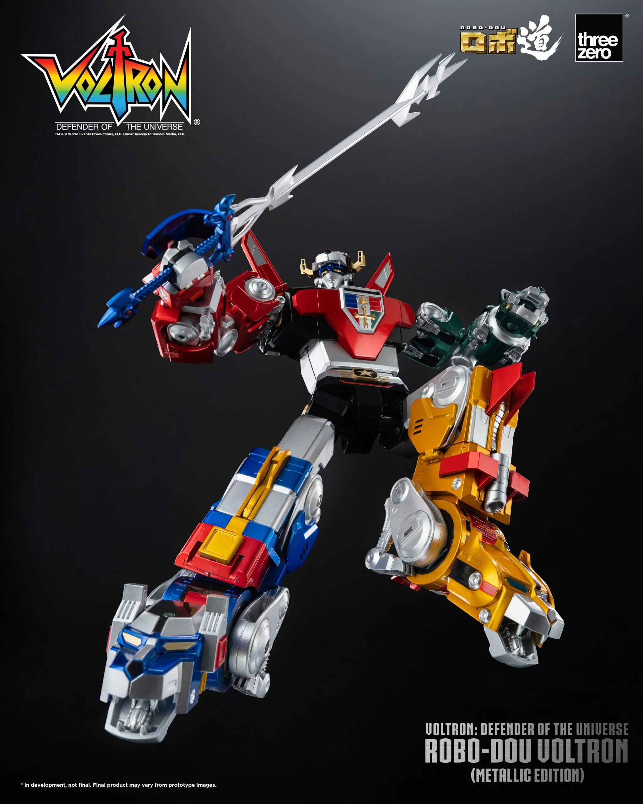 ThreeZero - Voltron: Defender of the Universe ROBO-DOU Voltron (Metallic Edition)
