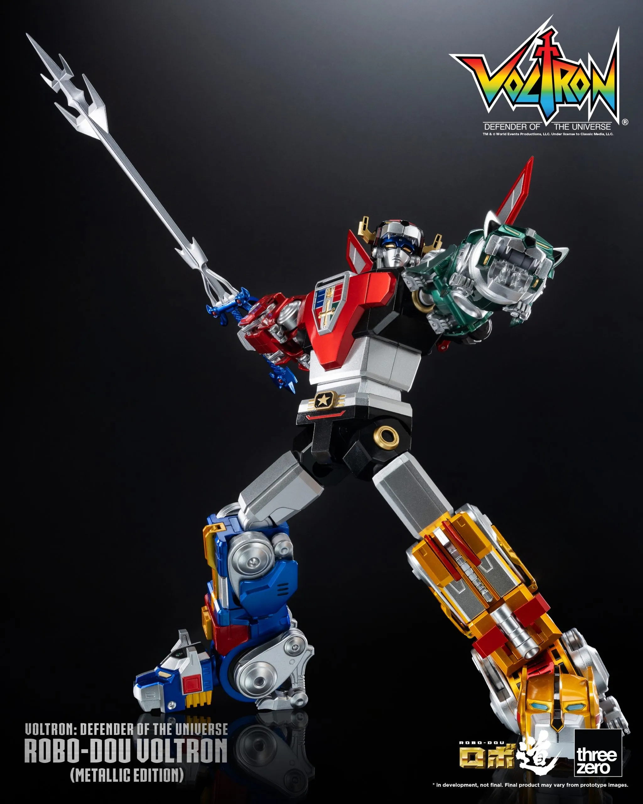 ThreeZero - Voltron: Defender of the Universe ROBO-DOU Voltron (Metallic Edition)