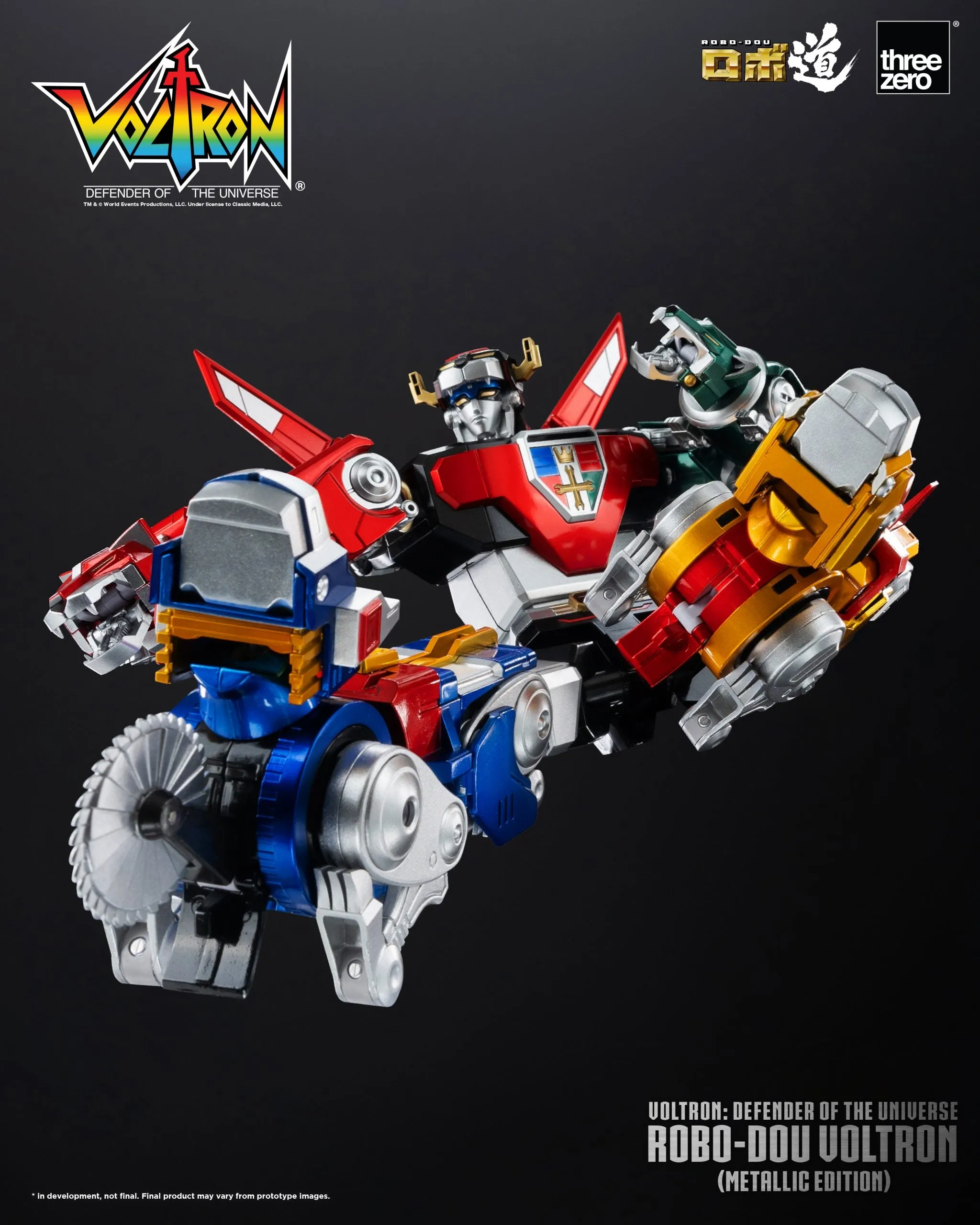 ThreeZero - Voltron: Defender of the Universe ROBO-DOU Voltron (Metallic Edition)