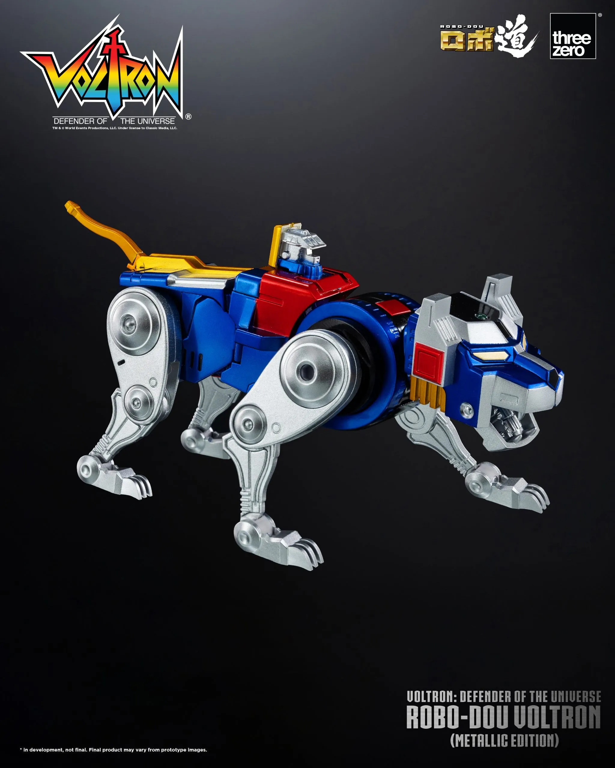 ThreeZero - Voltron: Defender of the Universe ROBO-DOU Voltron (Metallic Edition)