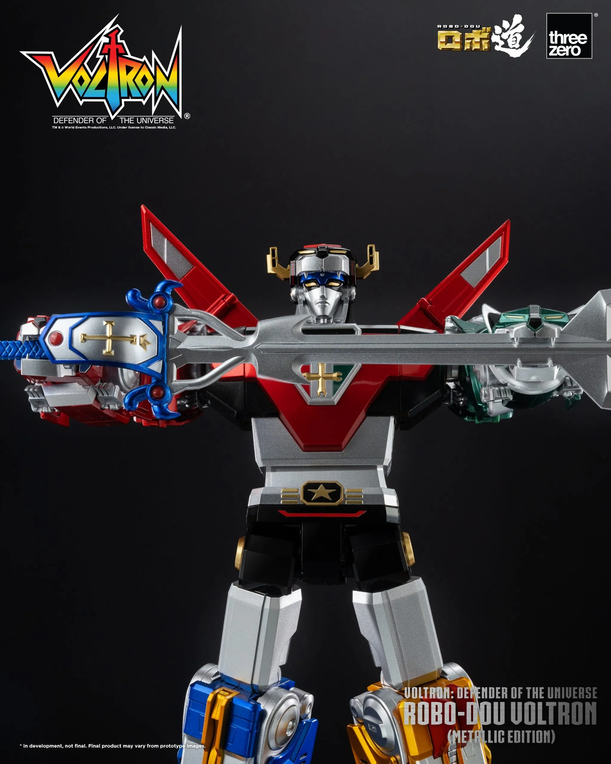 ThreeZero - Voltron: Defender of the Universe ROBO-DOU Voltron (Metallic Edition)