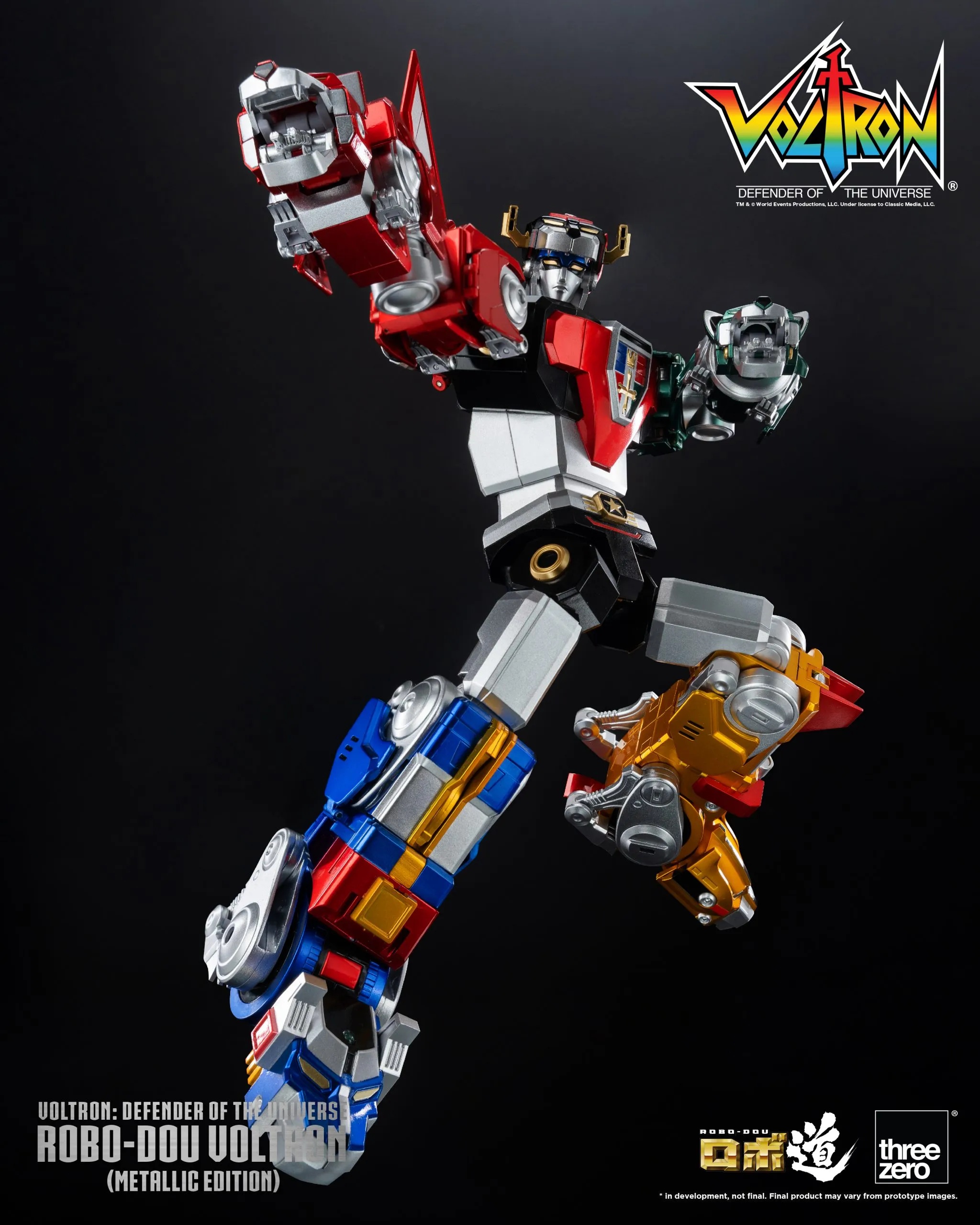 ThreeZero - Voltron: Defender of the Universe ROBO-DOU Voltron (Metallic Edition)