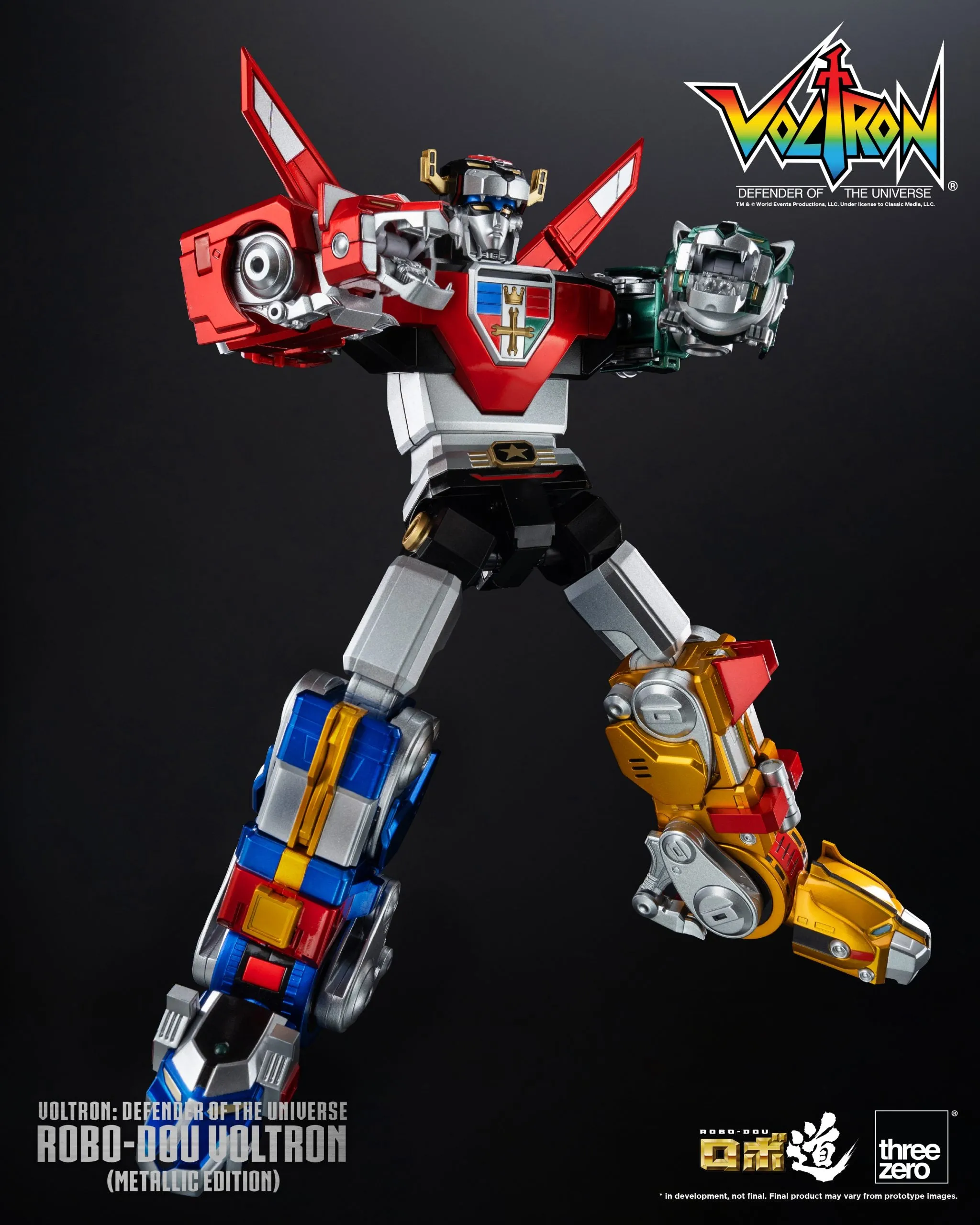 ThreeZero - Voltron: Defender of the Universe ROBO-DOU Voltron (Metallic Edition)