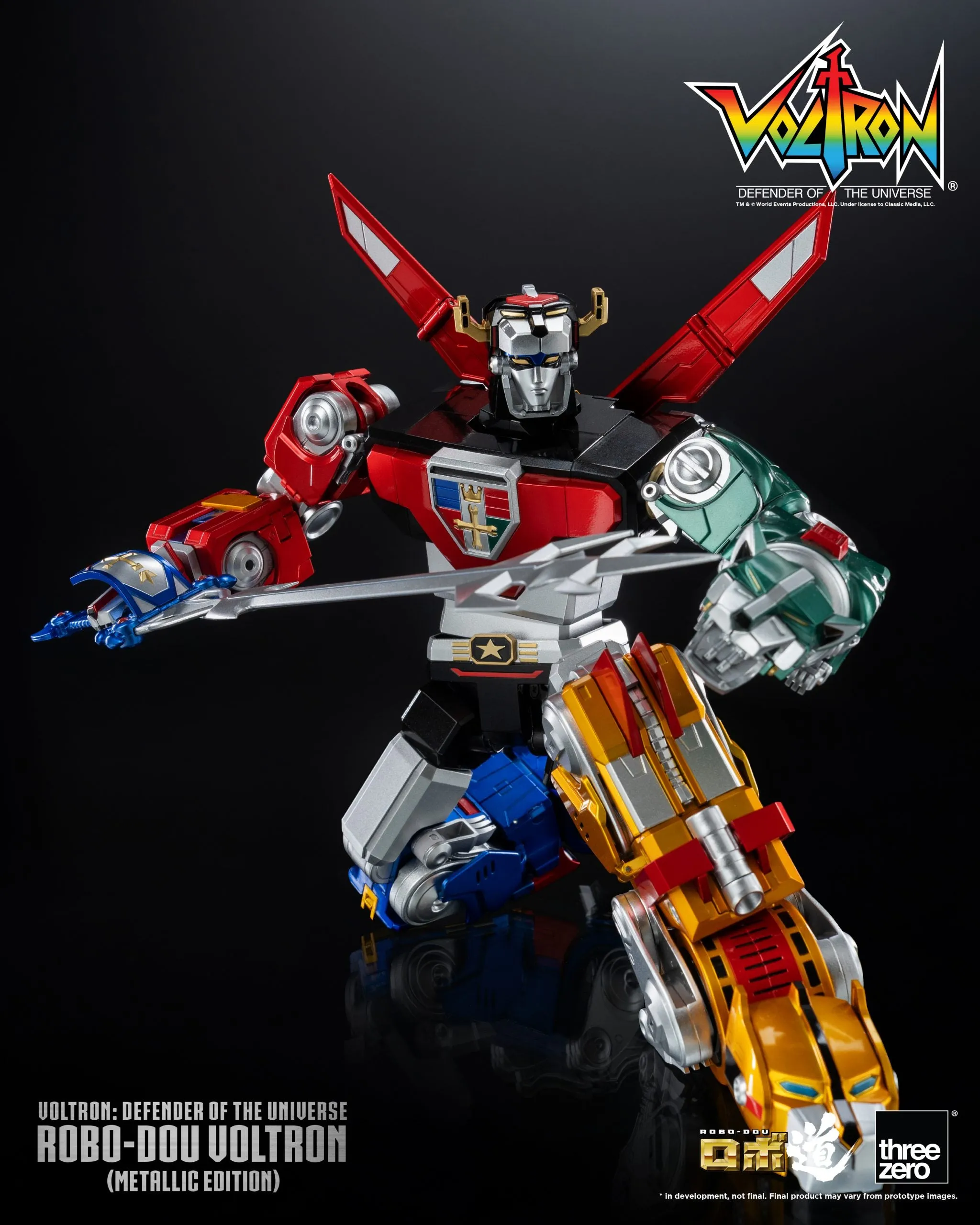 ThreeZero - Voltron: Defender of the Universe ROBO-DOU Voltron (Metallic Edition)