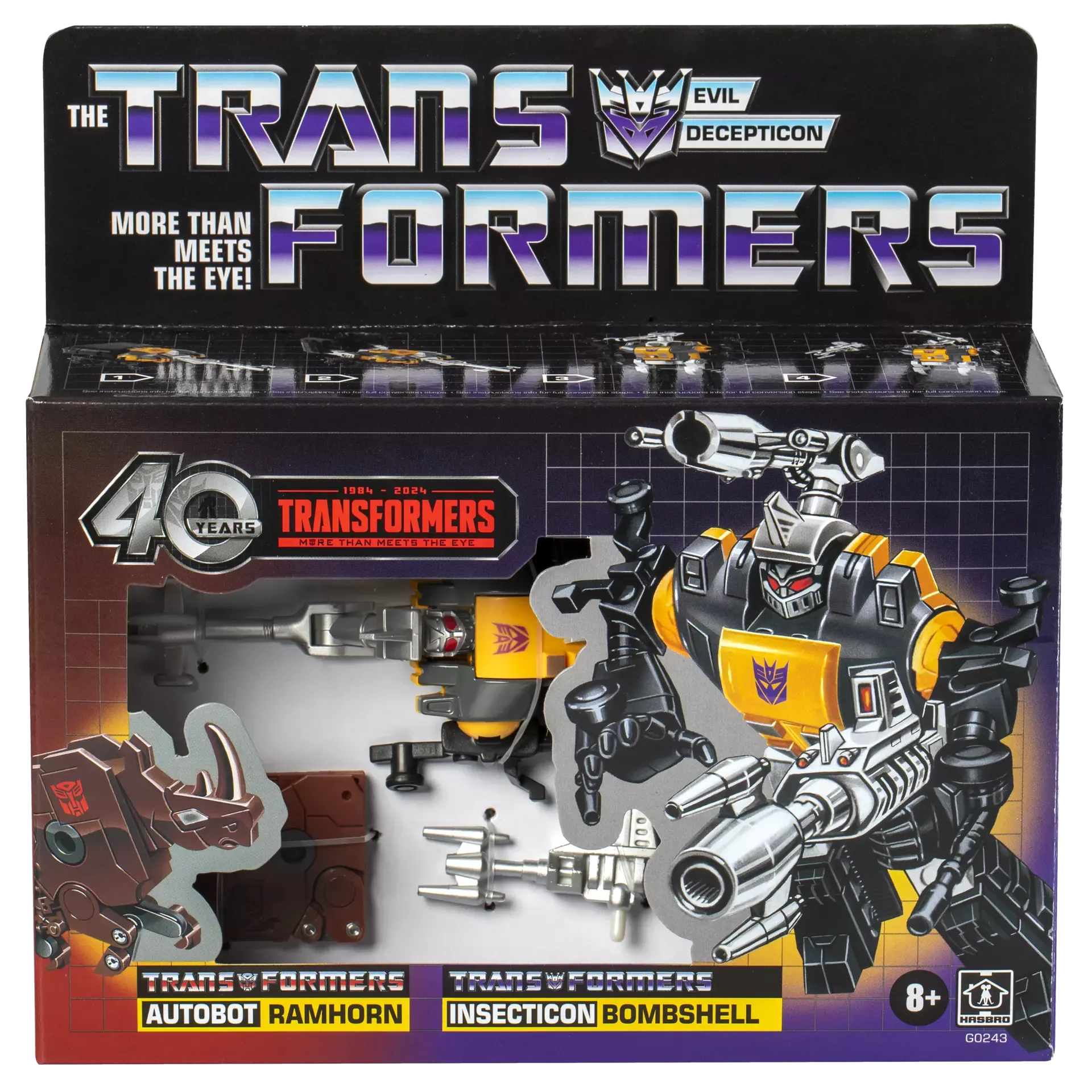 Transformers 40 Years Autobot Ramhorn and Insecticon Bombshell Action Figure