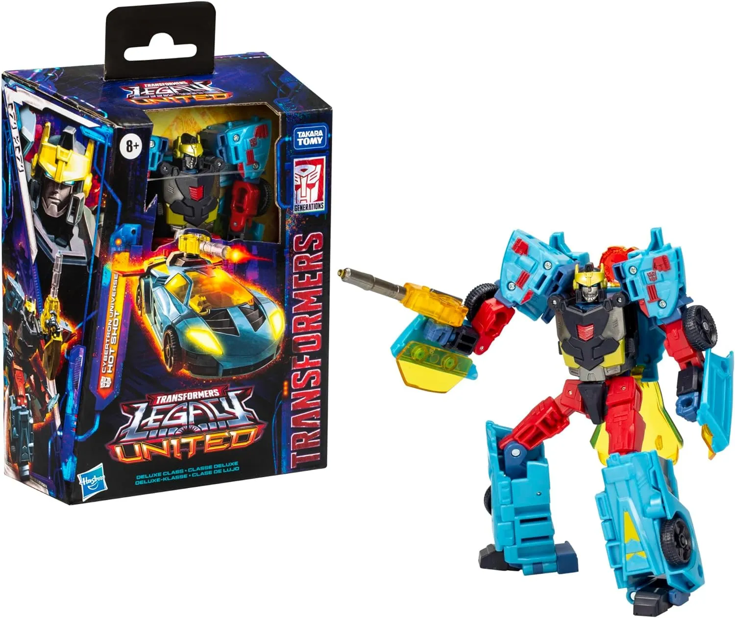 Transformers Generations Legacy United Deluxe Class Cybertron Universe Hot Shot Action Figure